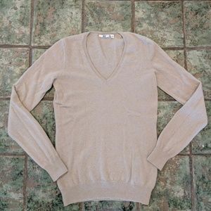 Uniqlo Tan Cashmere Sweater Small